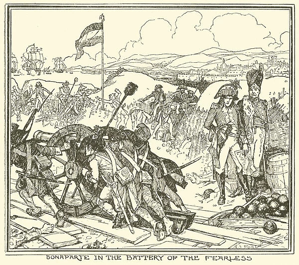 Bonaparte in the Battery of the Fearless (engraving)