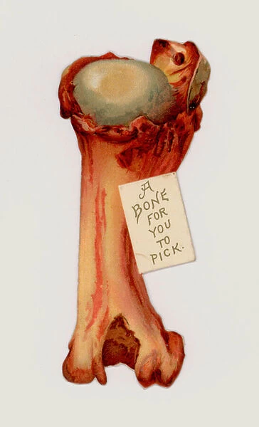 A bone for you to pick (chromolitho)