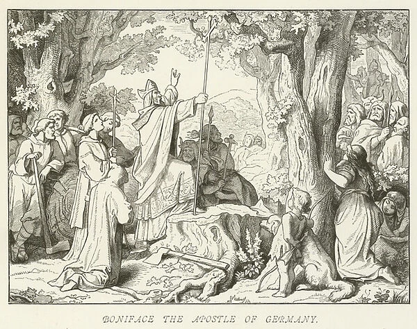 Boniface the Apostle of Germany (engraving)