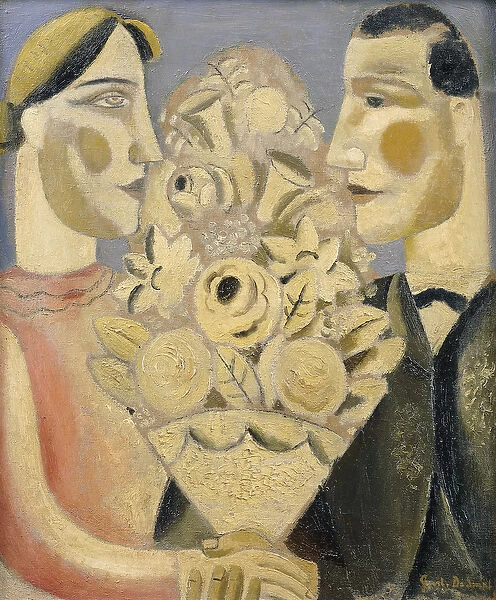 The Bouquet; Le Bouquet or Der Bloemtuil, 1924 (oil on canvas)