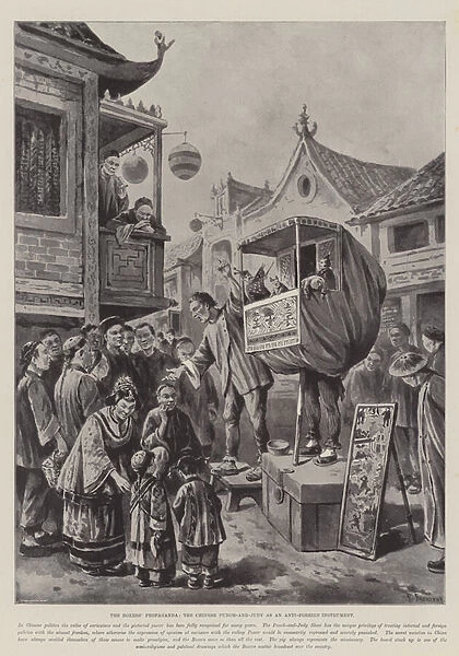 The Boxers Propaganda, the Chinese Punch-and-Judy as an Anti-Foreign Instrument (litho)