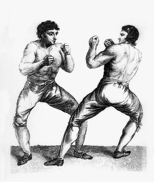 Boxing Match Between Daniel Mendoza and Richard Humphreys, 29th September 1790 (etching)