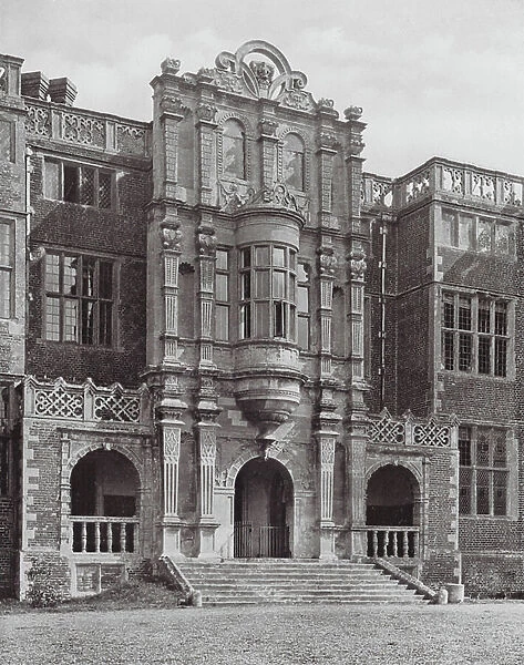 Bramshill, The Entrance Front to a Great House of James I's Reign (b / w photo)