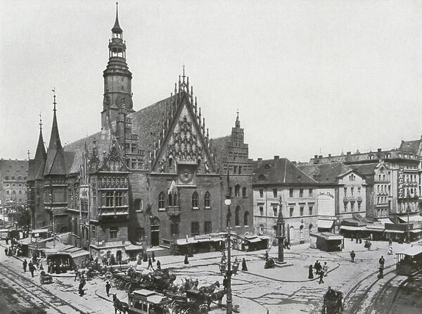 Breslau, Rathaus (b  /  w photo)