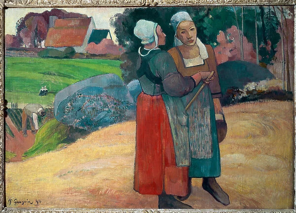 Breton peasants (oil on canvas, 1894)