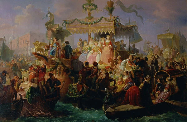 The brides of the sea, 1855 (oil on canvas)