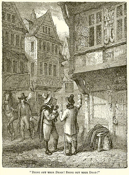 'Bring out your Dead! Bring out your Dead!'(engraving)