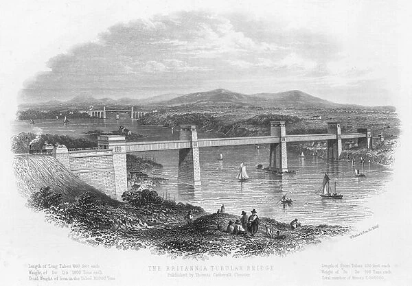 The Britannia Tubular Bridge (engraving)
