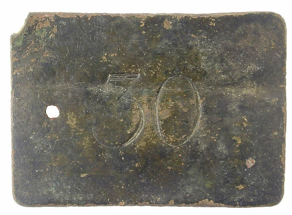 British 30th Regiment of Foot belt plate excavated in South Carolina