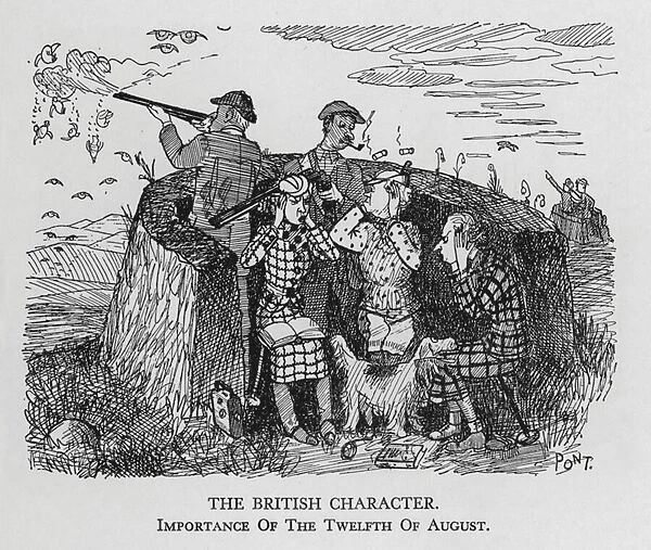 The British character; Importance of the Twelfth of August (litho)