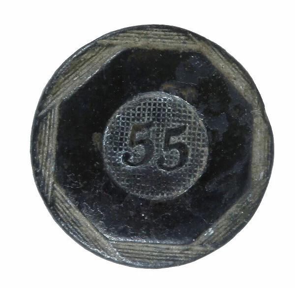 British Officer's button of the 55th Regiment of Foot
