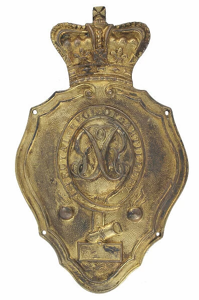 British Officer's cap badge of the Royal Artillery 1812-1816
