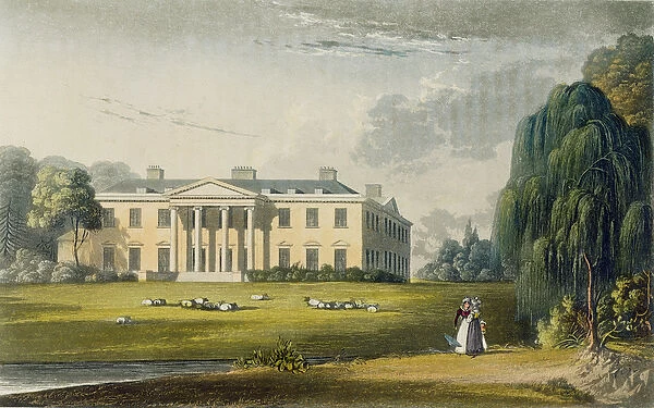 Broadlands, from Ackermanns Repository of Arts, 1825 (colour litho)
