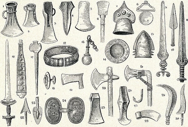 Bronze Age weapons, tools and relics