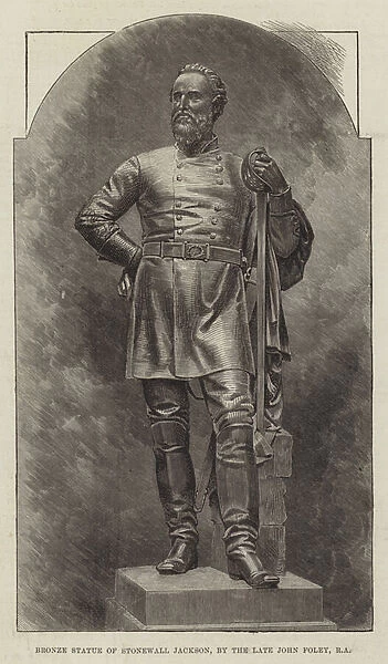 Bronze Statue of Stonewall Jackson, by the late John Foley, RA (engraving)