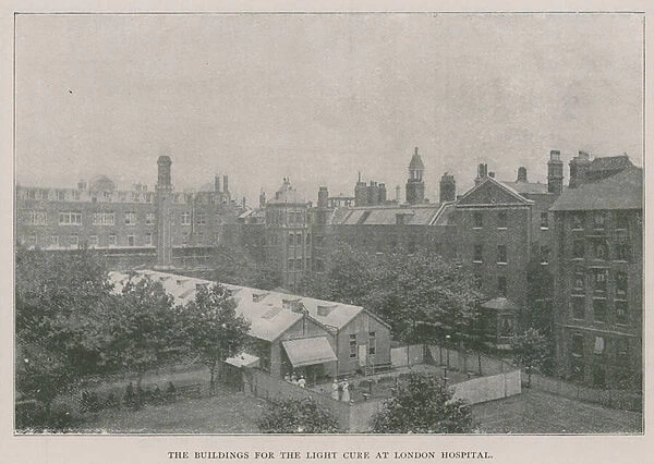 The buildings for the light cure at London Hospital (photo)