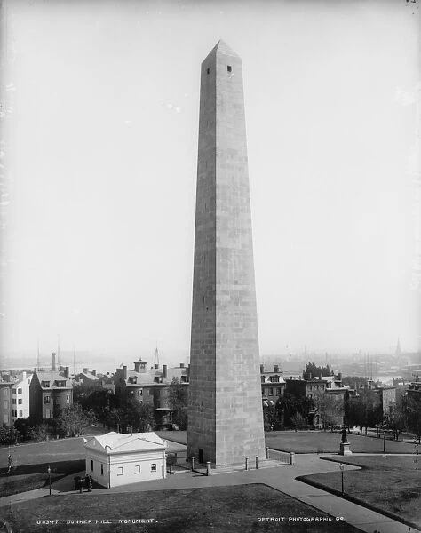 Bunker Hill Monument, Charlestown, Massachusetts, c. 1890-99 (b  /  w photo)