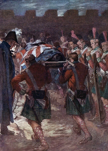 The Burial Of Sir John Moore (colour litho)