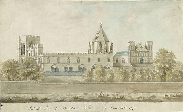Burton-upon-Trent Abbey: water colour painting, 1794 (painting)