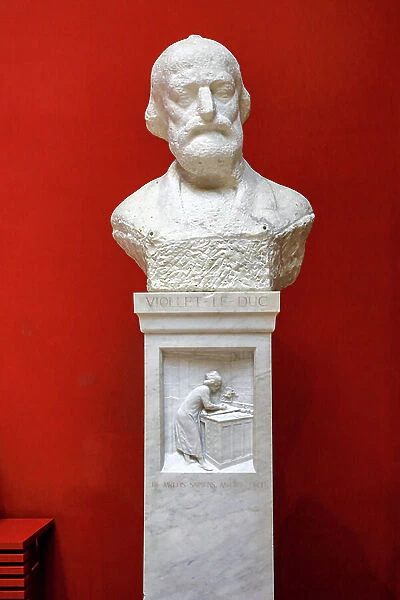 Bust of Eugene Viollet-Le-Duc, 19th century (sculpture)