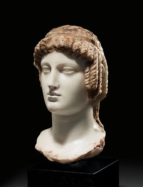 Bust of Isis, c. 2nd-1st century BC (marble)