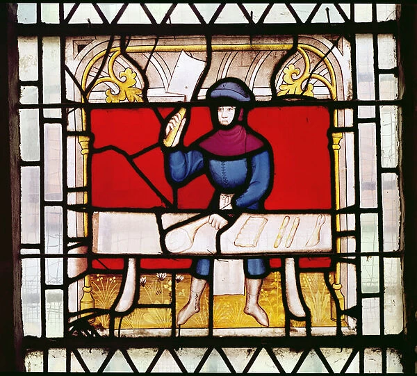 The Butchers Window (stained glass) (detail)