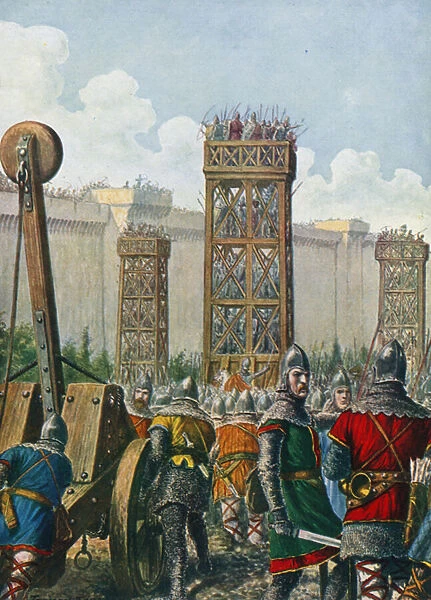 Byzantine General Belisarius conquering Rome in 536
