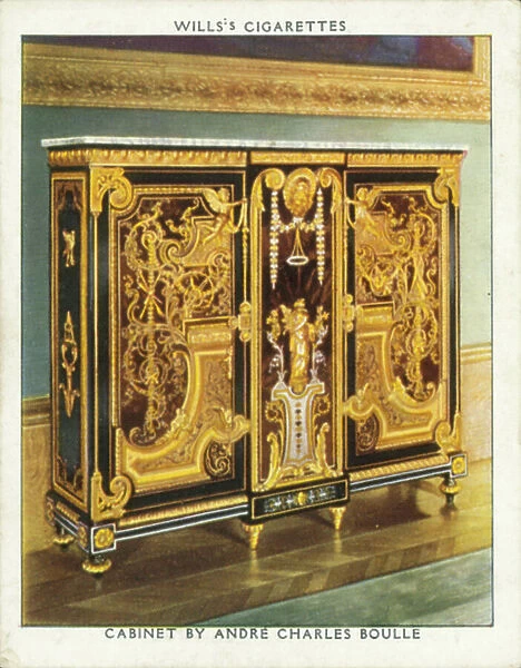 Cabinet by Andre Charles Boulle, Windsor Castle (colour litho)