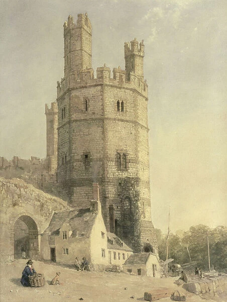 Caernarfon Castle, c. 1842-52 (w  /  c on paper)