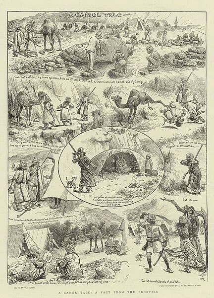 A Camel Tale, A Fact from the Frontier (engraving)