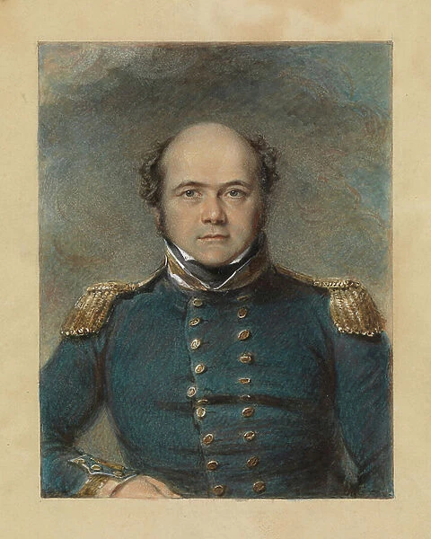 Captain Sir John Franklin, 1786 - 1847, c.1830 (watercolour, with graphite and gum arabic, heightened with white)