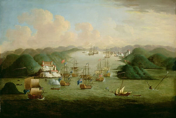 Capture of Porto Bello in 1739 (oil on canvas)