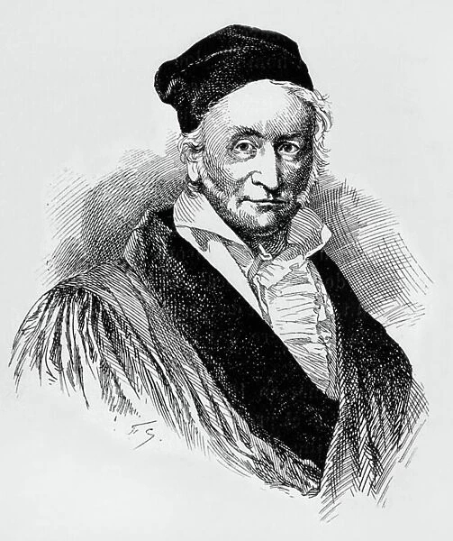 Carl Friedrich Gauss (1777-1855) German mathematician, astronomer and physicist, engraving
