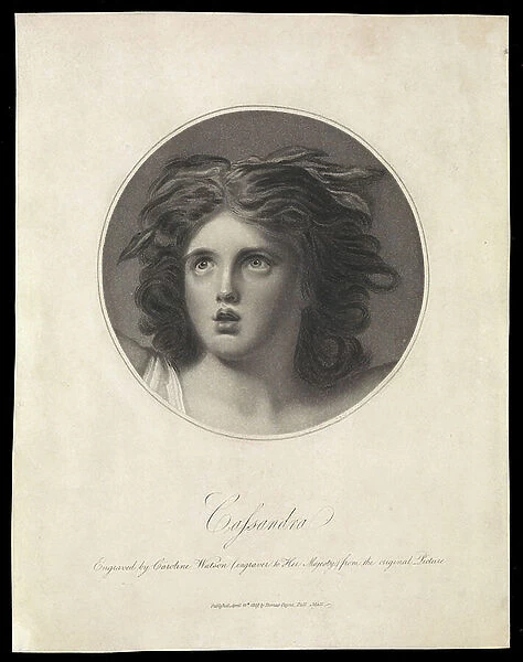 Cassandra, 1809 (engraving, stipple)
