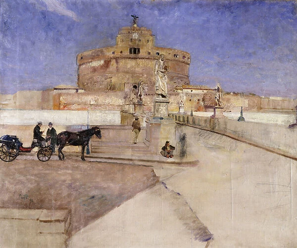 Castello Sant Angelo, Rome, 1896 (oil on canvas)