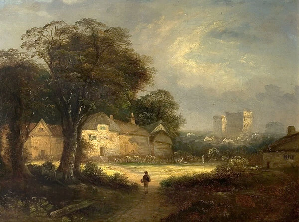 Castle Ashby, Northamptonshire, 19th century (oil on canvas)