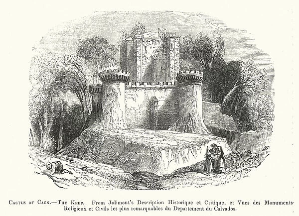 Castle of Caen, the Keep (engraving)