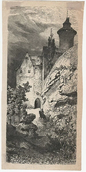 Castle wall, unknown (engraving)