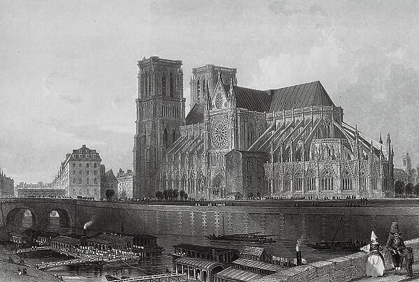 Cathedral of Notre Dame, Paris (engraving)