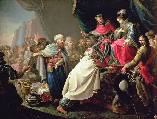 The Catholic Monarchs and the tribute of the Arab princes (oil on canvas)