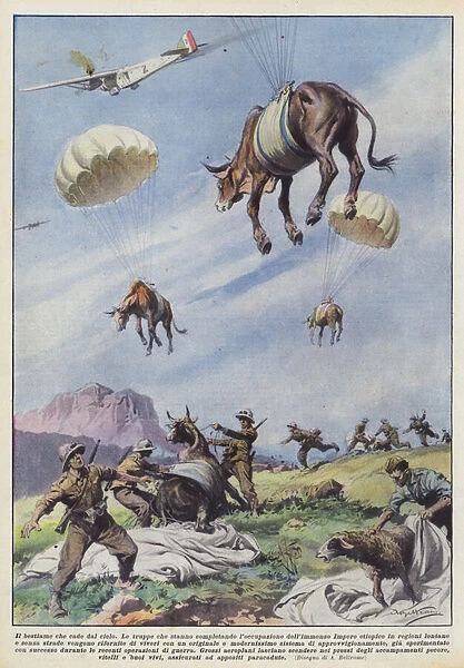 The Cattle Falling from the Sky (Colour Litho)