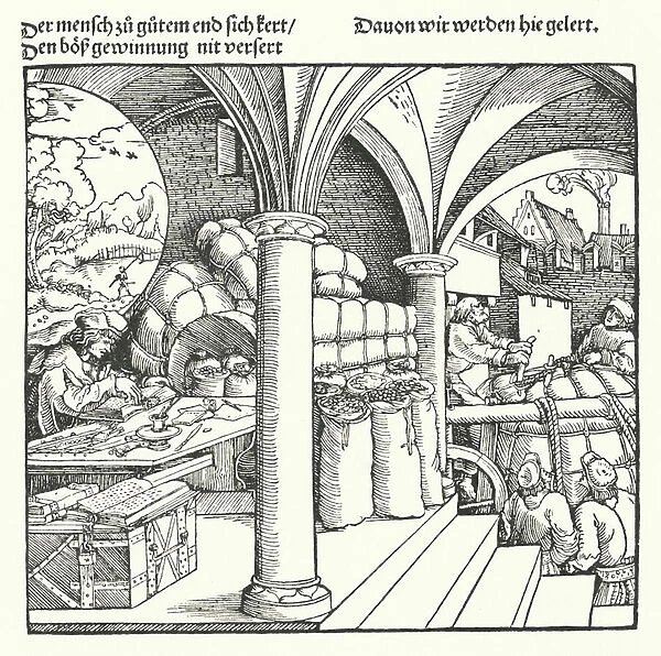 The Cautious Merchant (engraving)