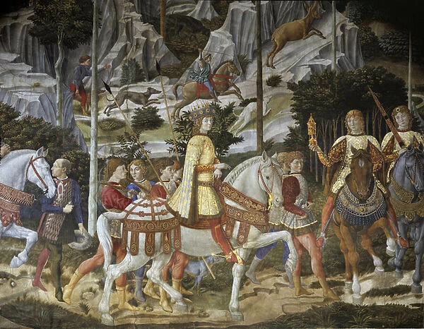 The cavalcade of the Magi, detail, 1459 (fresco)