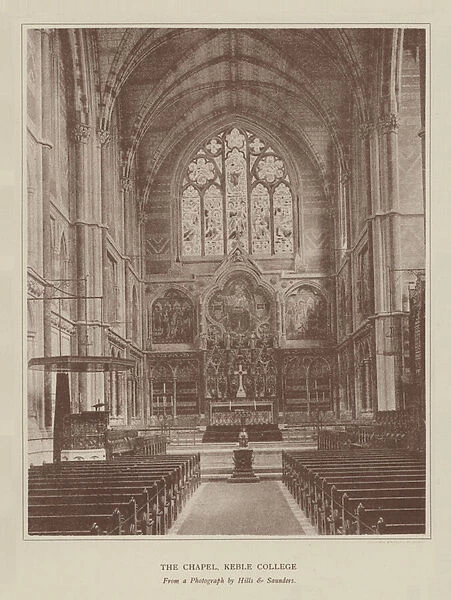 The Chapel, Keble College (engraving)