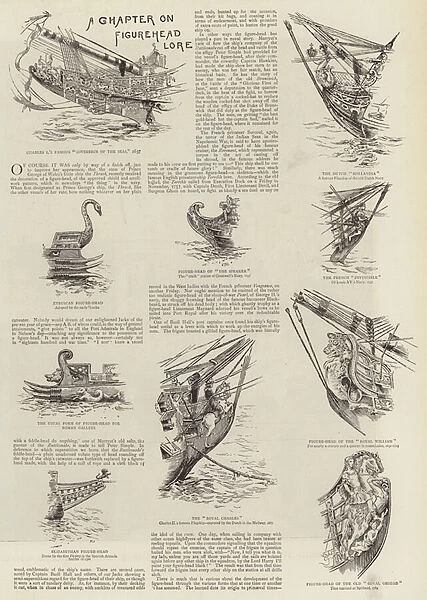A Chapter on Figurehead Lore (engraving)