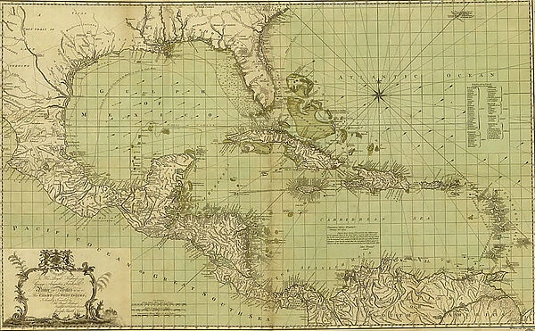 Chart of the West Indies, 1796