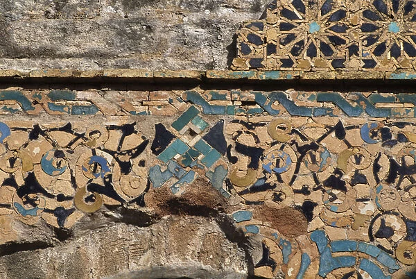 Chella necropolis, medersa, detail of the door (mosaic)