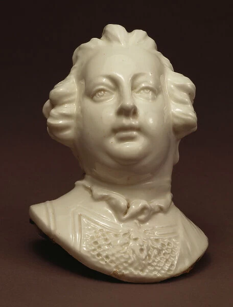 A Chelsea white bust of William Augustus, Duke of Cumberland (1721-1765)