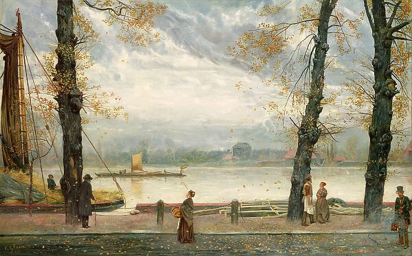 Cheyne Walk, 1870 (oil on canvas)
