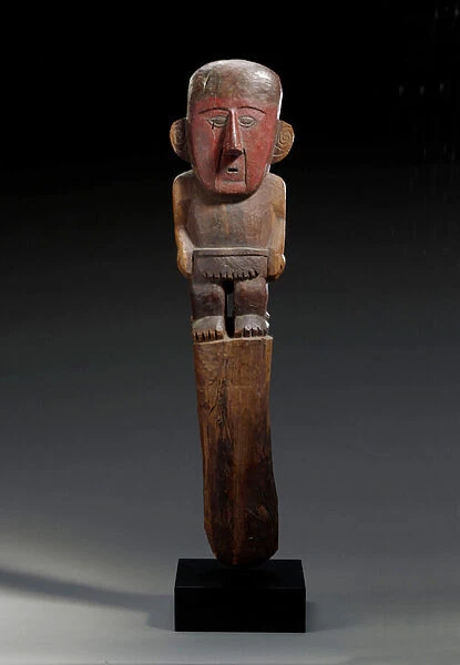A Chimu wood figural marker, c. 1100-1400 (wood)